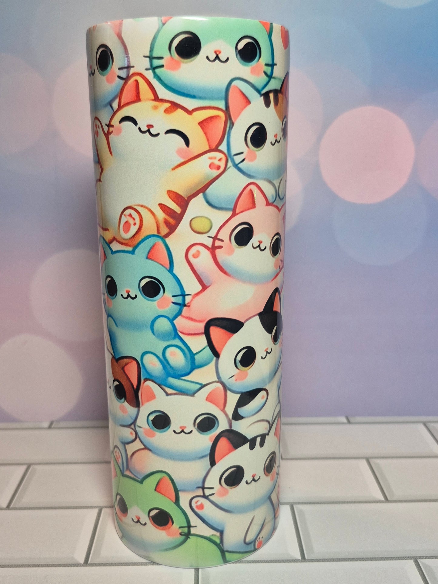 20 oz Kawaii Kitten Tumbler