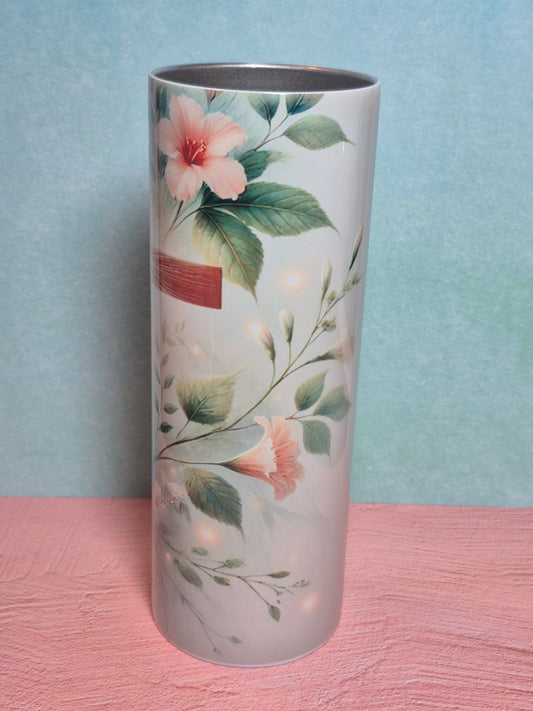 20 oz Cross with Flowers Tumbler