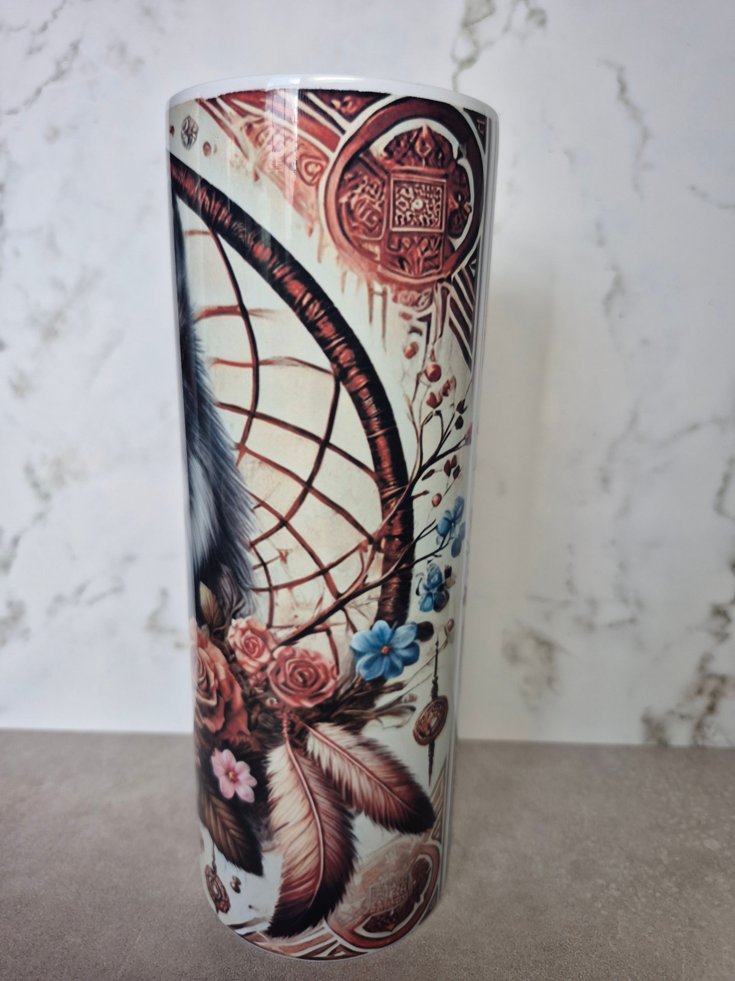 20 oz Wolf with Dreamcatcher Tumbler