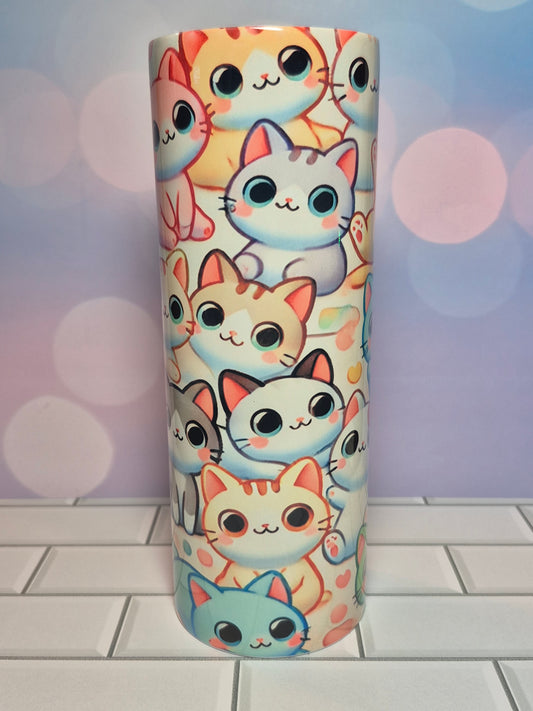 20 oz Kawaii Kitten Tumbler