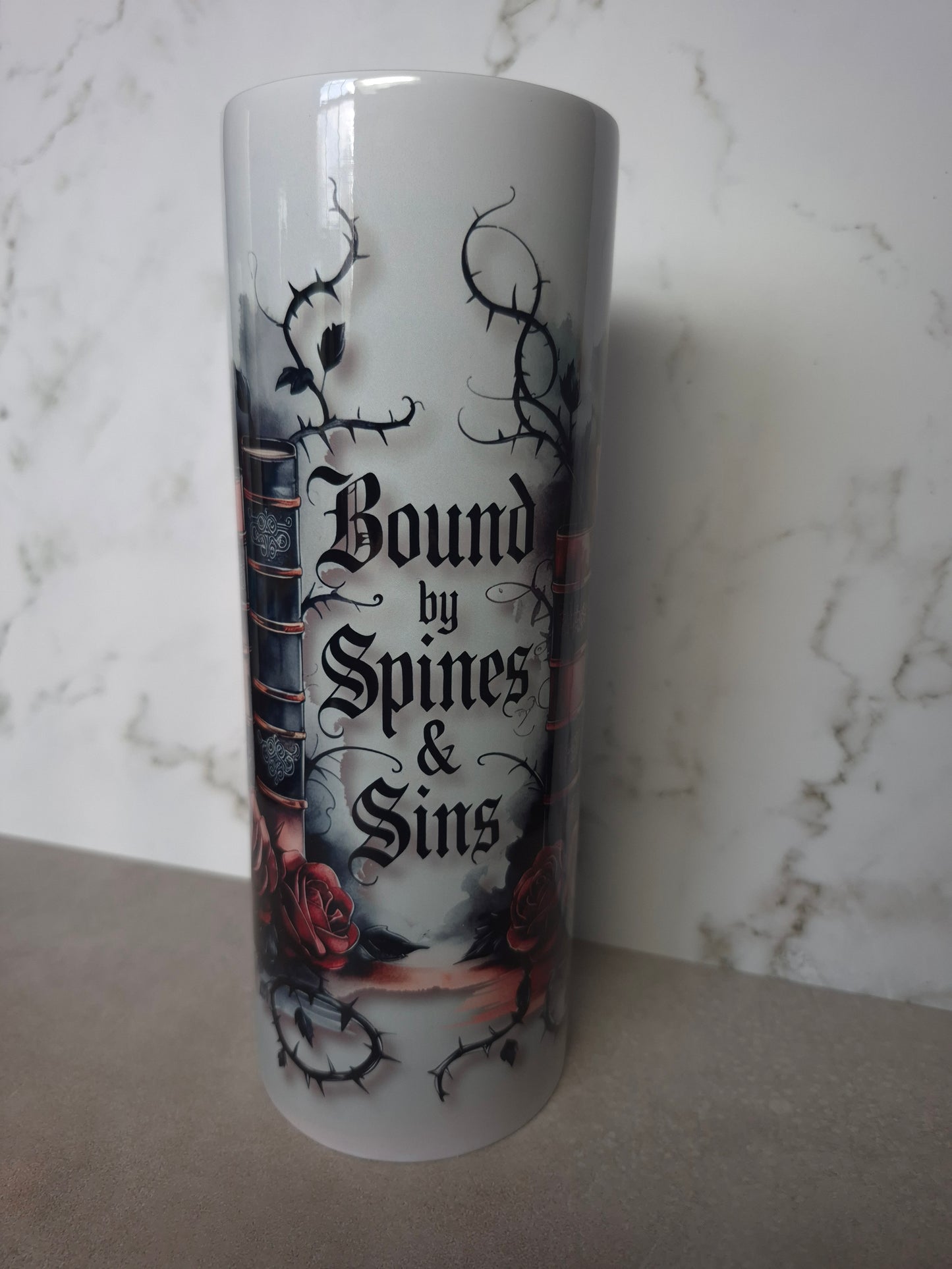 20 oz Bound by Spines & Sins Tumbler