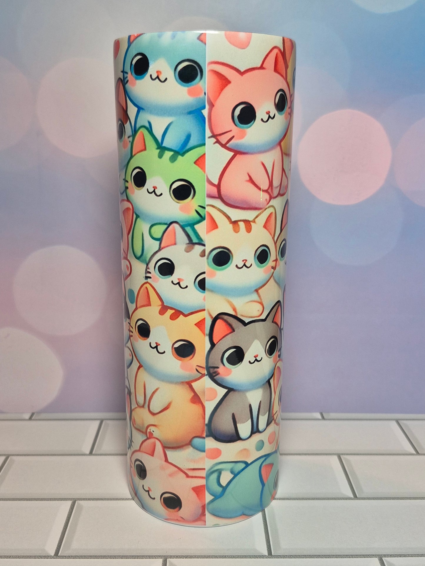 20 oz Kawaii Kitten Tumbler