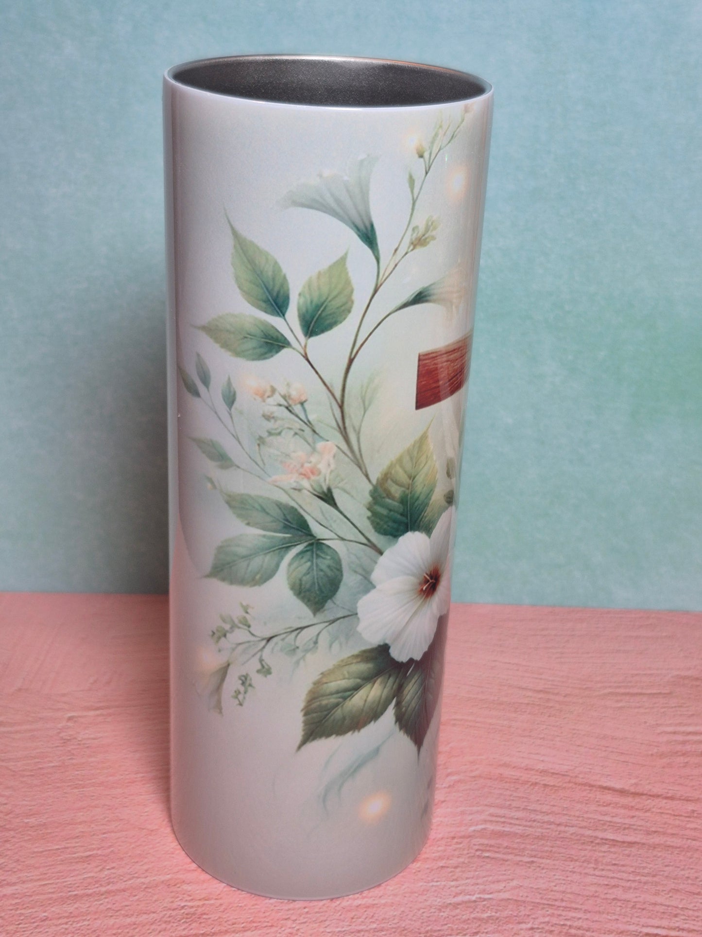 20 oz Cross with Flowers Tumbler
